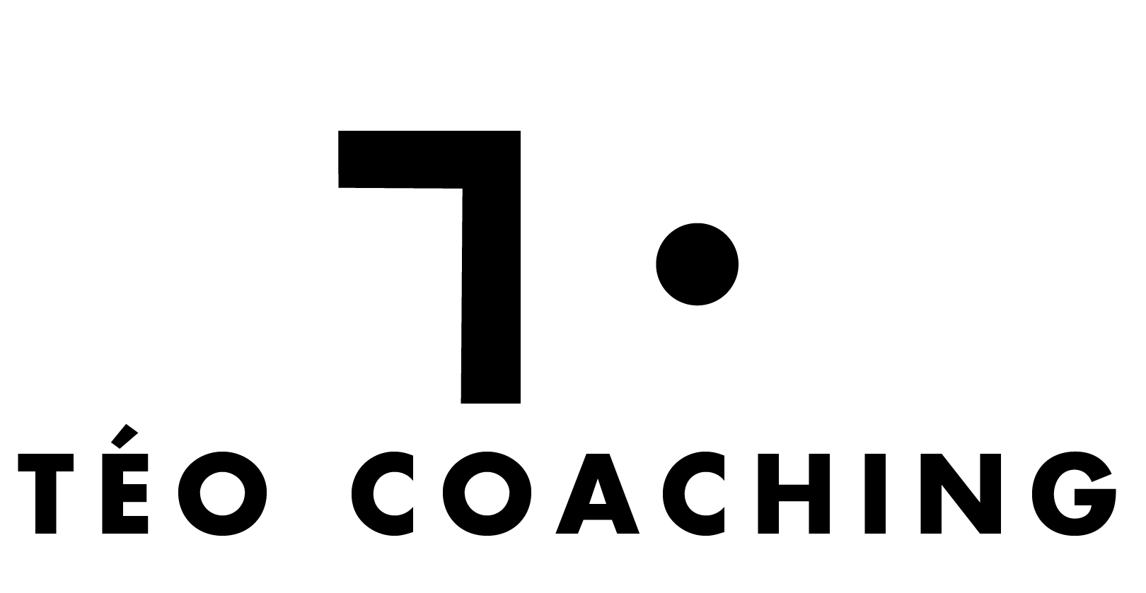 Logo Téo Coaching horizontal blanc